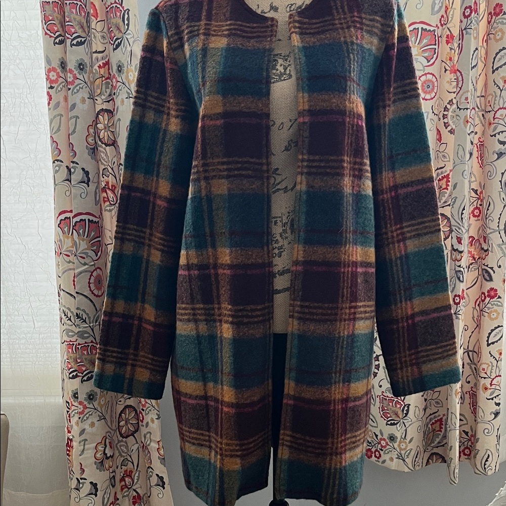 Rachel Zoe Multicolor Plaid Utility Jacket